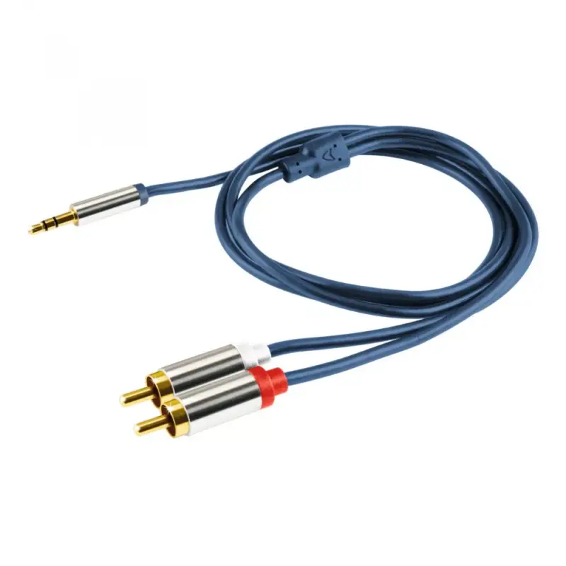Home A 49-4M audiókábel, 3,5mm sztereó dugó, RCA, 4m Kedvezmény