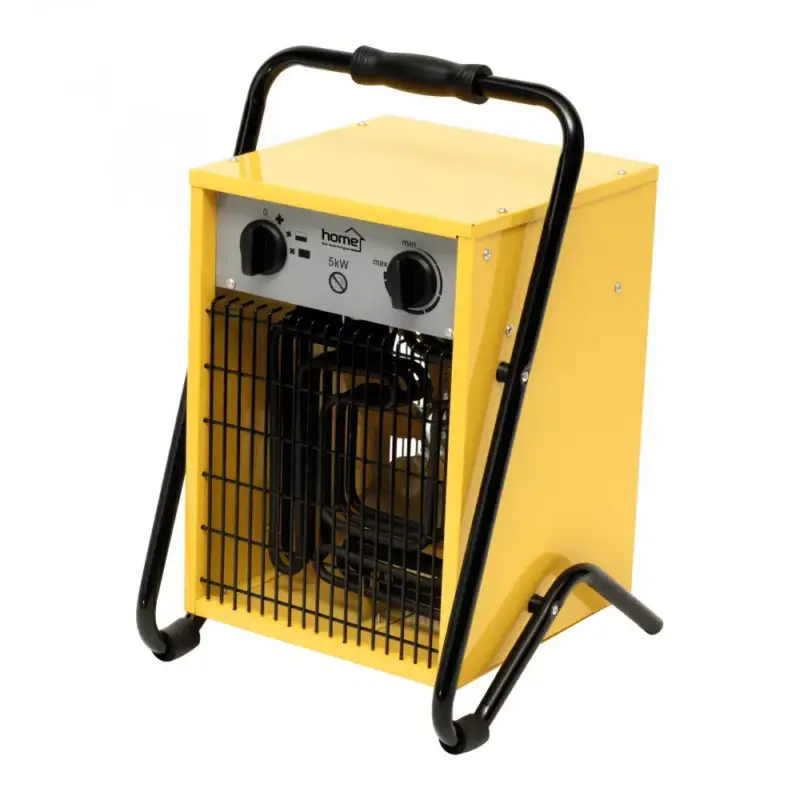 Legkelendőbb Home FKI 50 hordozható elektromos ventilátoros ipari fűtőtest, 2500W/5000W, IPX4 védelem