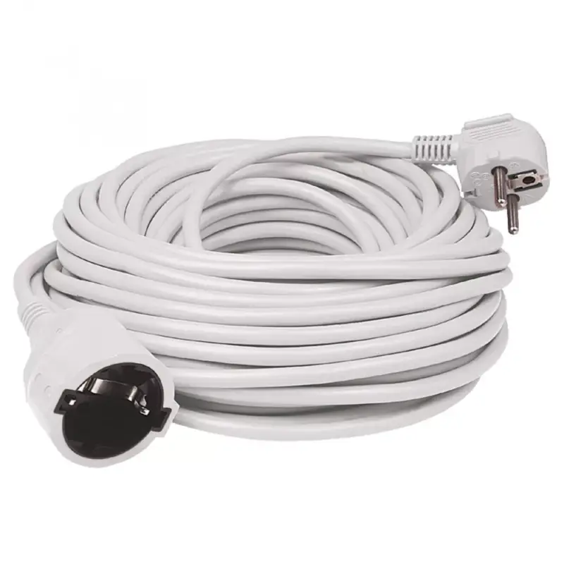 Exkluzív ajánlat Home NV 2-5/WH/1,5 hosszabító, 5 m, H05VV-F 3G1,5 mm2 kábel, IP 20 kivitel, 250V~/16A/3680W, pipa alakú dugó és egyenes lengő aljzat, fehér színű