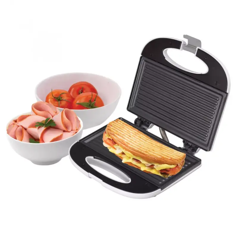 Home HG P 01 panini szendvicssütő, teljesítmény 750 W, tapadásmentes sütőfelület, jelzőfények Exkluzív ajánlat