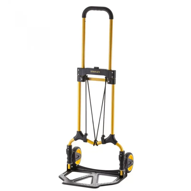 Biztonságos vásárlás STANLEY SXWTD-FT580 összecsukható molnárkocsi, 70 kg teherbírás, acél váz és rakodófelület, erős gumizsinór, tömege 3,9 kg