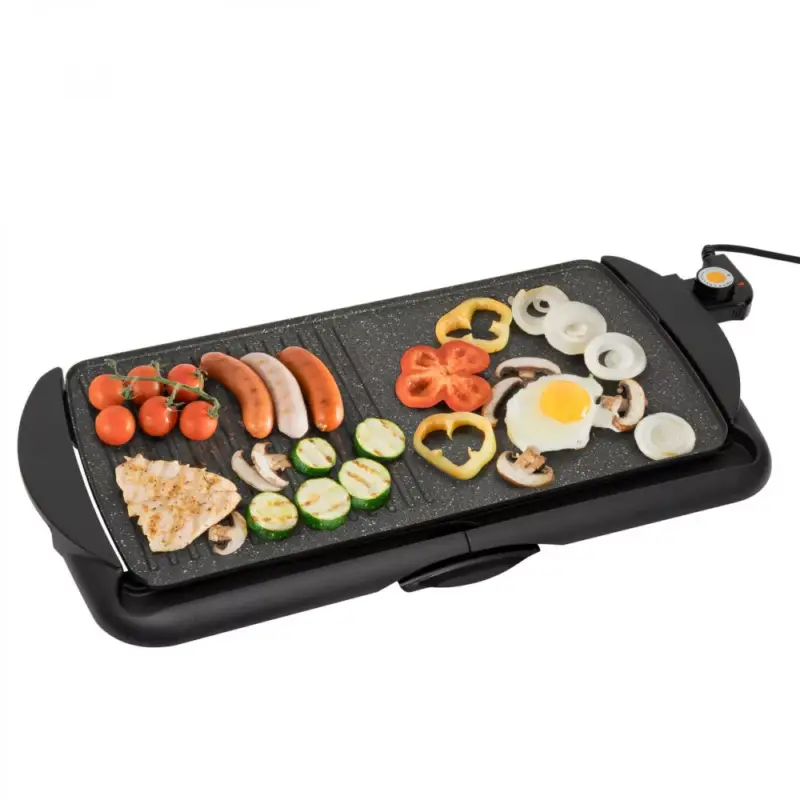 Népszerű Home HG GR 03 asztali grill, teljesítmény 2000 W, tapadásmentes felület, zsírgyűjtő fiók
