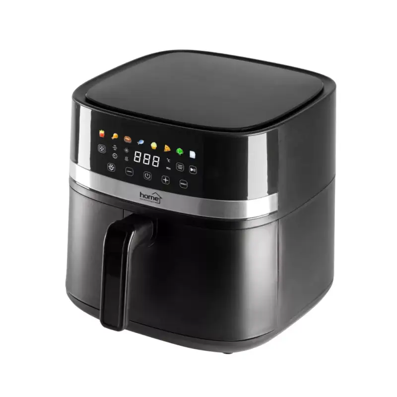 Home HGAF8 digitális air fryer, forrólevegős fritőz, 8 liter kapacitás, 2000 W, hőmérsékleti tartomány 80 – 200 °C Árengedmény