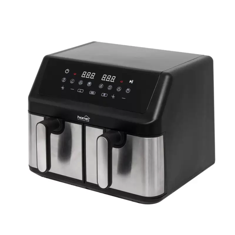 HOME HGAF29 duplakosaras forrólevegős sütő, 2 x 4,5L, 2000 W, digitális vezérlés, 8 féle üzemmód Szezonális akció