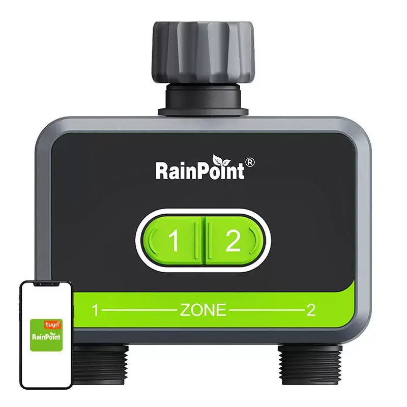 RainPoint 2 zónás öntözésvezérlő alkalmazással Kiárusítás