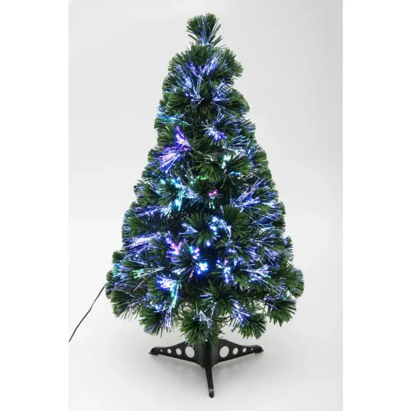 HOME KIX80LED LED-es műfenyő, 80 cm, optikai szálas, folyamatos színváltás, műanyag talp, hálózati tápellátás, beltéri kivitel Szuper ajánlat